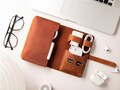 Leather Charger Case, Personalized Cable Organizer, Leather Charger Holder, Travel Electronics Bag, Genuine Leather Cables Holder product logo