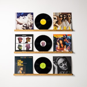 Vinyl Record Display Shelves, Vinyl Records Holder, Wall Shelves for Vinyl Records, Album Display Shelves