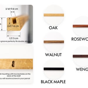 Vinyl Record Display Shelves, Vinyl Records Holder, Wall Shelves for Vinyl Records, Album Display Shelves image 8