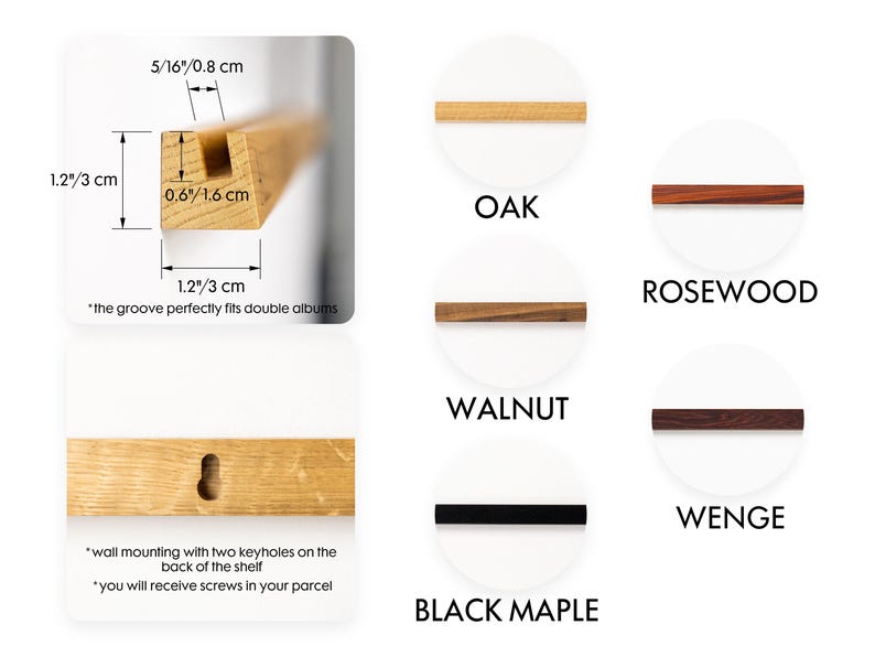 Vinyl Record Display Shelves, Vinyl Records Holder, Wall Shelves for Vinyl Records, Album Display Shelves image 8