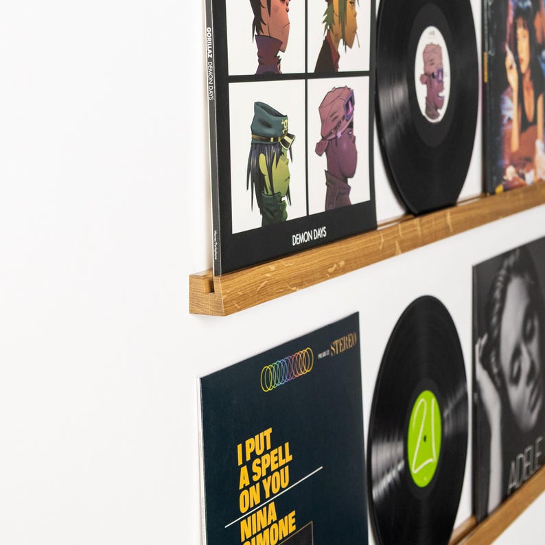 Vinyl Record Display Shelves, Vinyl Records Holder, Wall Shelves for Vinyl Records, Album Display Shelves image 10