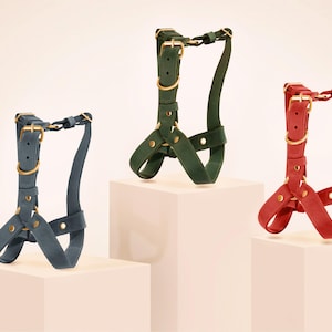 Dog Harness, Leather Chest Harness, Puppy Harness, Soft Dog Harness, Small and Large Dog Harnesses, Gifts for pets