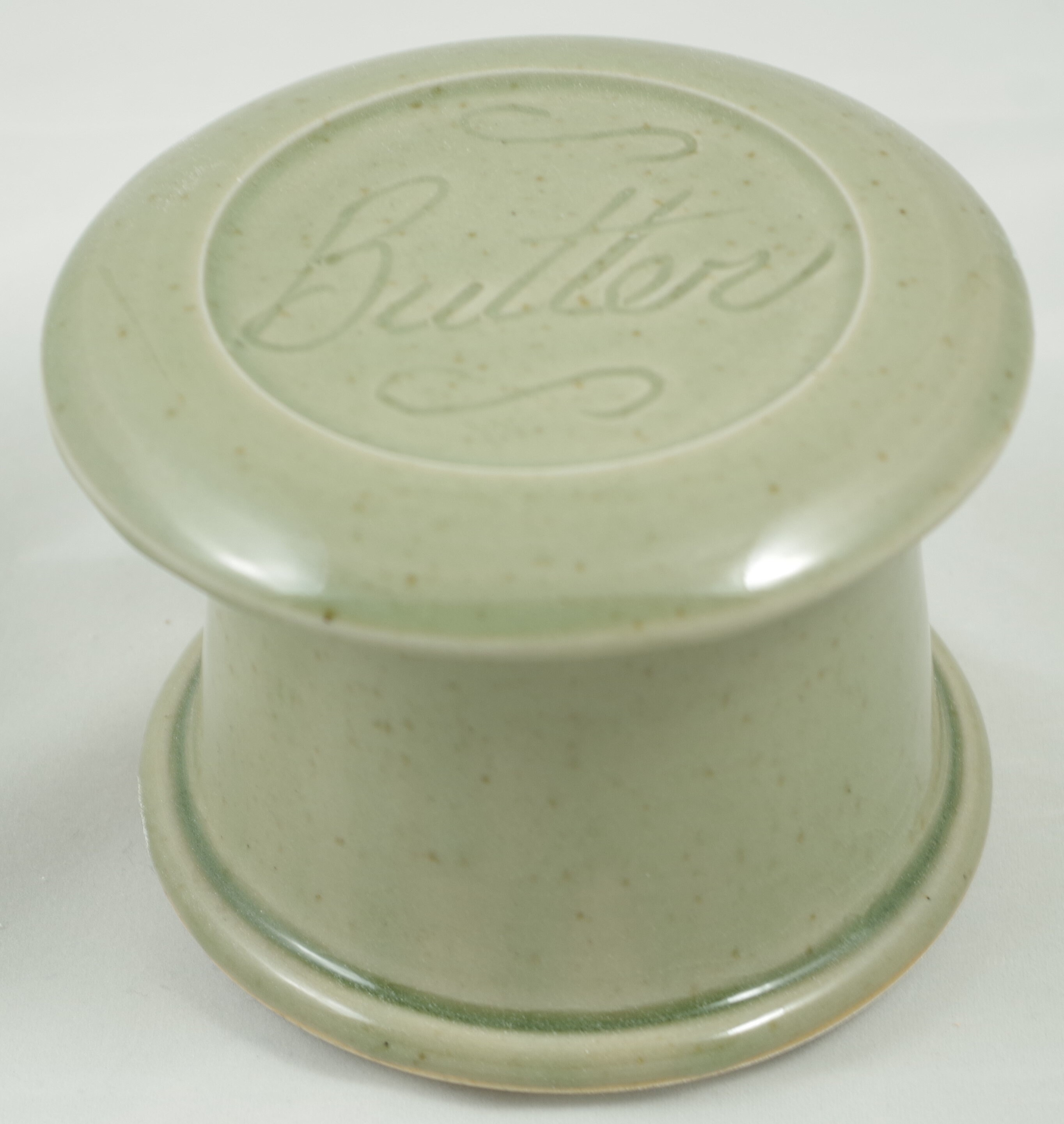 Celedon ButterFrench butter dish sometimes called a french butter