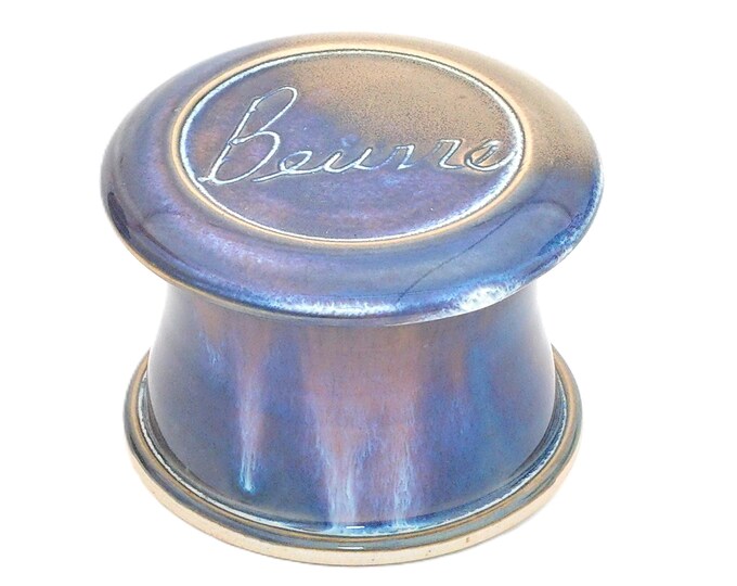 Moonlight Beurre--French butter dish sometimes called a french butter keeper, french butter crock