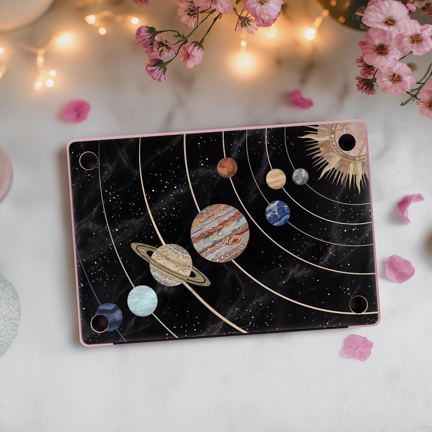 Marble Solar System Vinyl Sticker Set MacBook Pro 16 14 13 Inch Skin ...