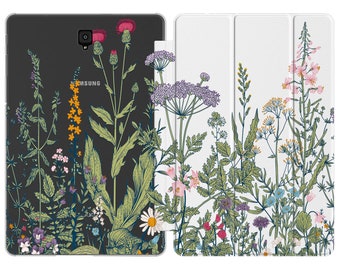 Meadow flowers fits Galaxy Tab S6 10.5 cute wildflowers S9 A 10.1 Case S7 plus Tablet Cover Samsung S2 9.7 S8 Case floral A 8.0 S5e lite A7