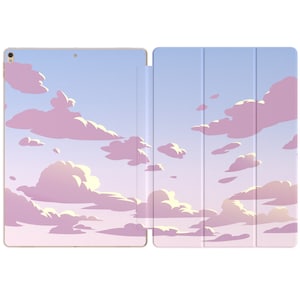 Pastel clouds iPad Air 2019 sunset sky print iPad 12.9 2021 2020 iPad Pro 11 case iPad Mini 5 cover iPad 2017 9.7 case iPad 10.2 inch 6 gen