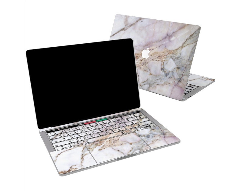 Pink marble Vinyl sticker set Luxury MacBook skin MacBook Pro 15 inch Retina 13 in sticker MacBook 12 decal MacBook Air 16 cover 2019 2020