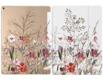 Wildflower print iPad Pro 11 case spring iPad case 2021 iPad Air cases iPad Mini 5 cover iPad 10.5 Pro 2020 Apple iPad 9.7 2018 iPad 10.2 6