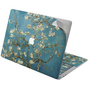 Almond blossom Full coverage Mac Van Gogh Mac Pro 15 skin 2020 MacBook Pro 13 MacBook 16 sticker MacBook Air 11 inch Mac Book Retina decal image 4
