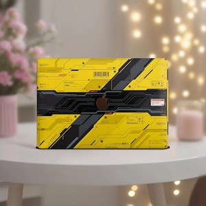Cyberpunk Circuit Print MacBook Pro 14 16" hoesje M5 M4 M3 M2 M1 Air 15 13,6 inch Neo 13 Sci-Fi Techwear harde hoes 2025 2026 A3403 A2338