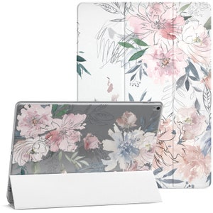 Flower iPad case iPad 10.2 case Painting iPad case iPad 12.9 2021 2020 floral iPad pro 11 iPad air 2022 clear iPad 2017 9.7 case 10.5 5 4 3 image 5