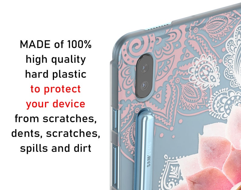 Pink succulents for Tablet s7 case stand Boho S9 Ultra A8 case Samsung tab s2 case Galaxy tab A7 2022 10.1 s6 lite white lace S5e 10.5 fancy image 8