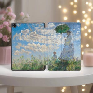 Claude Monet case for Samsung Galaxy Tab s9 Ultra Artistic A8 S6 Lite Classic Painting tablet cover 12 inch A7 A9 s8 s10 plus s7 FE for mom