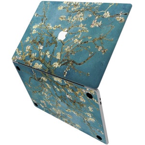 Almond blossom Full coverage Mac Van Gogh Mac Pro 15 skin 2020 MacBook Pro 13 MacBook 16 sticker MacBook Air 11 inch Mac Book Retina decal image 5