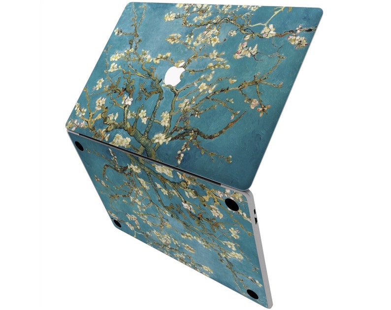 Almond blossom Full coverage Mac Van Gogh Mac Pro 15 skin 2020 MacBook Pro 13 MacBook 16 sticker MacBook Air 11 inch Mac Book Retina decal image 5