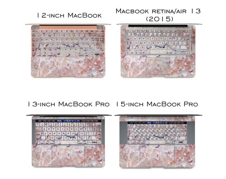 Cracked marble MacBook Set Pink stone sticker MacBook Pro 13 inch MacBook 2019 decal Mac Retina 16 MacBook 15 cover MacBook Air 11 skin 2020