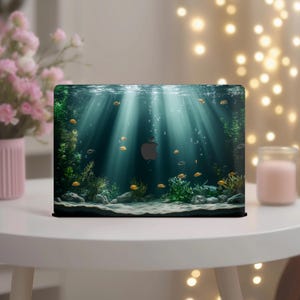 Underwater Aquarium Scene Case MacBook Pro 14 inch M4 M3 M2 M1 16 Ocean Fish & Coral Laptop Hard Cover Mac Book Air 15 13 in 2025 2020 A2442