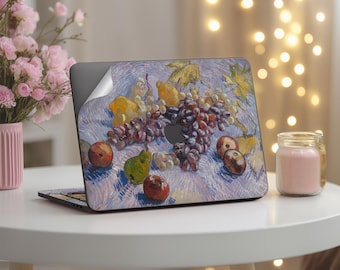 Van Gogh Fruit Still Life MacBook Skin - Impressionist Painting for Neo/Air/Pro 13 14 15 16 inch Vinyl Decal Cover Full coverage