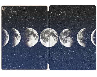 Moon Phases iPad Mini 5 case Night sky iPad 11 smart cover iPad Air 2019 star iPad 10.2 cases iPad case 12.9 2020 9.7 2021 celestial print 6