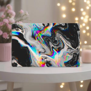 Glitch iPad case iPad pro 12.9 case trippy abstract iPad 9.7 10.9 iPad mini 5 2022 iPad 11 2020 iPad 10.2 smart case air M2 2024 cover 6 4 3
