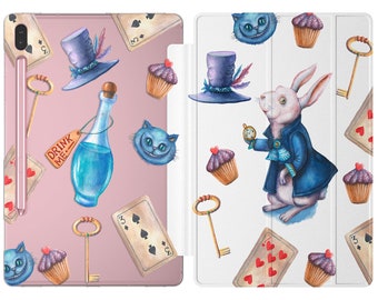 Fairytale Tablet Cover for Galaxy tab A 10.1 White rabbit S5e Samsung Cover S8 ultra S6 lite S4 10.5 inch samsung Tab A7 10.4 S9 S7 plus A8