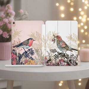 Cute birds mini iPad 5 case spring iPad case Apple iPad 9.7 2018 iPad case 12.9 2017 2024 iPad pro 11" M1 M2 air 2 case iPad 10.2 2020 6 4 7