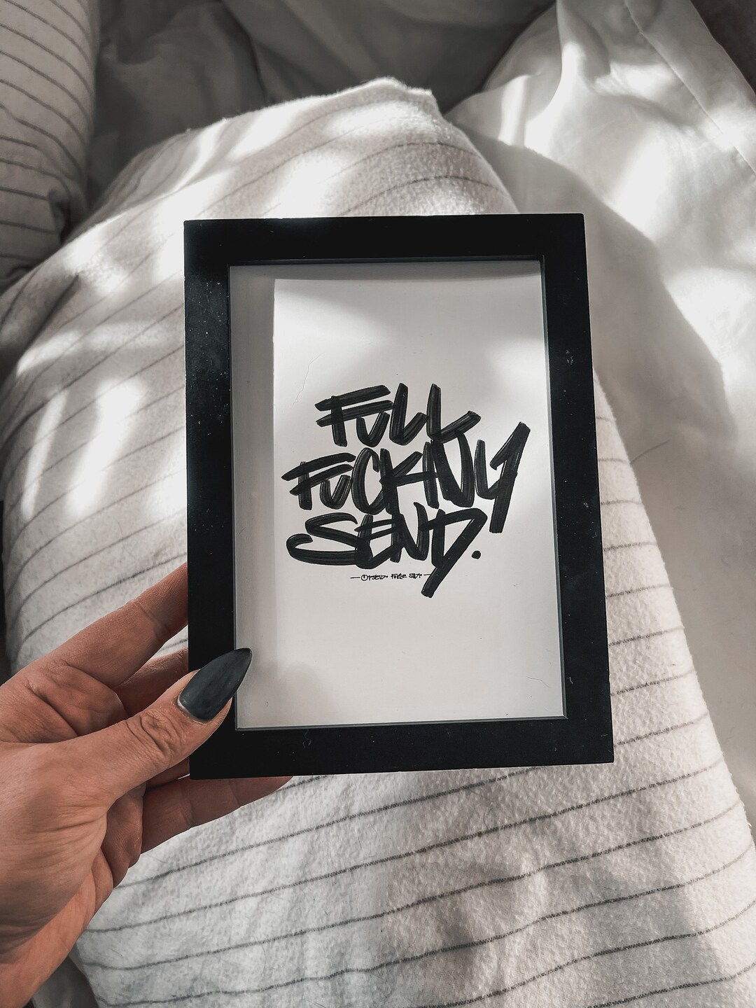 Full Fucking Send Sign, Home Gym Wall Art, Weightlifting Fitness ...