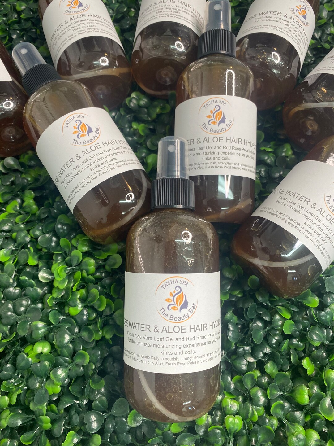 Rose Water and Aloe Vera Hair Moisturizing Leave in Spray Etsy