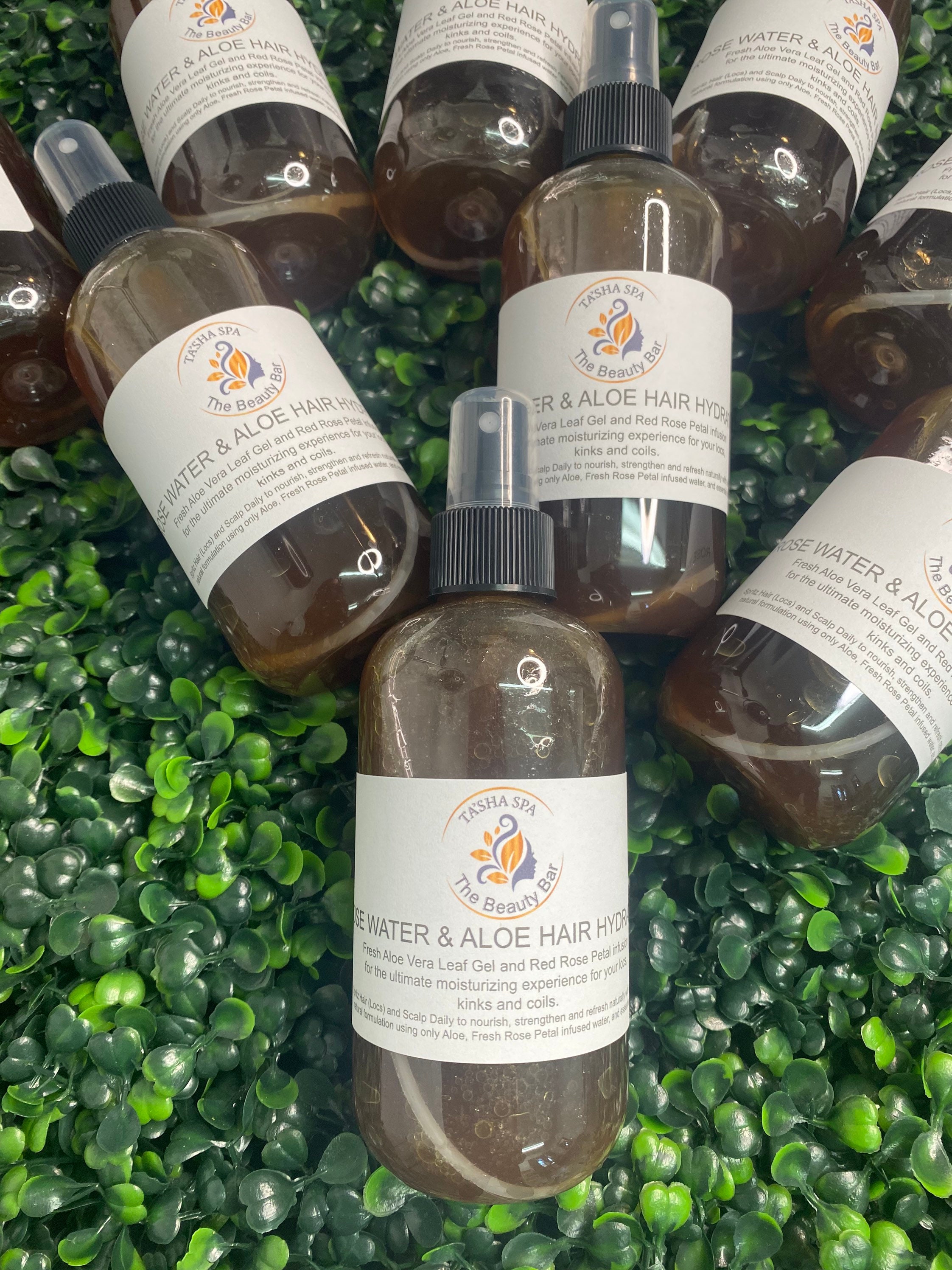 Rose Water and Aloe Vera Hair Moisturizing Leave in Spray Etsy