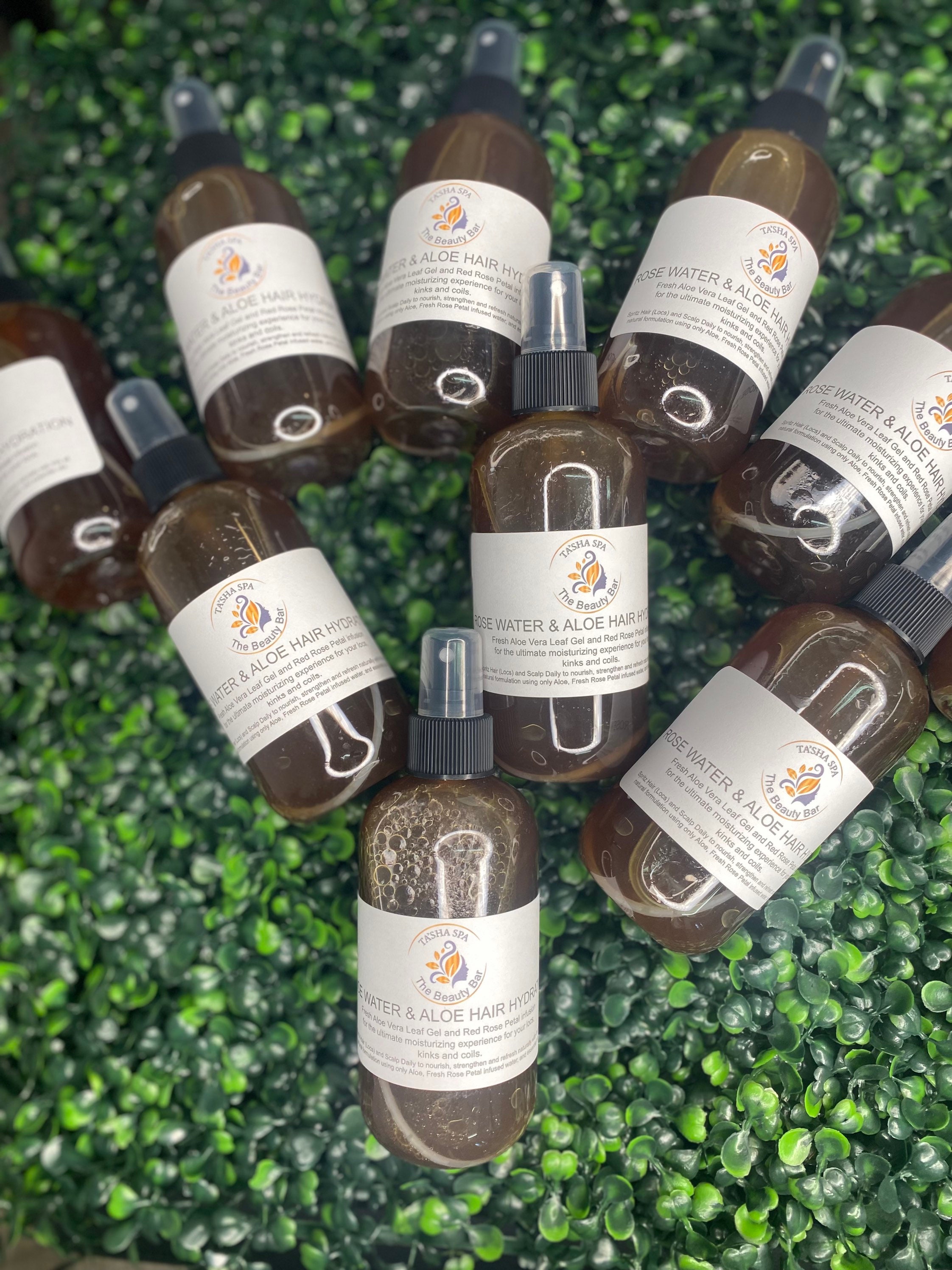 Rose Water and Aloe Vera Hair Moisturizing Leave in Spray Etsy