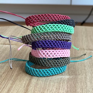 Hand Made Waterproof surfer macrame bracelet adjustable bracelet bff gift unisex