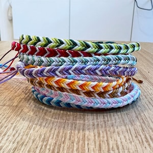 NEW COLOURS Macrame Bracelet  Unisex 54 colours  Surf Friendship Bracelet Hand Made  adjustable bracelet String Summer Bracelets BFF
