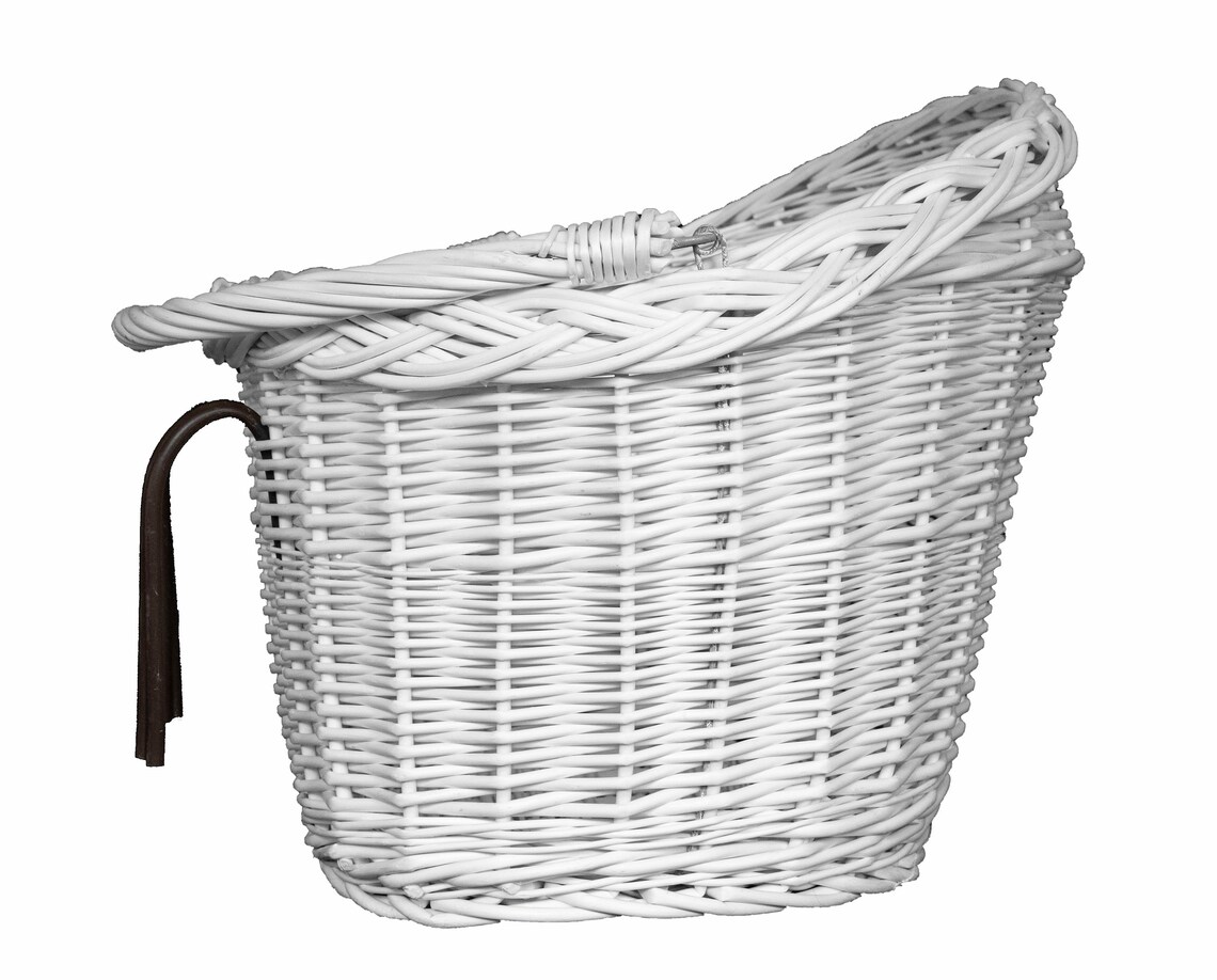 Wicker Bike Basket Handmade Oval Bike Bicycle Basket Carrier Etsy