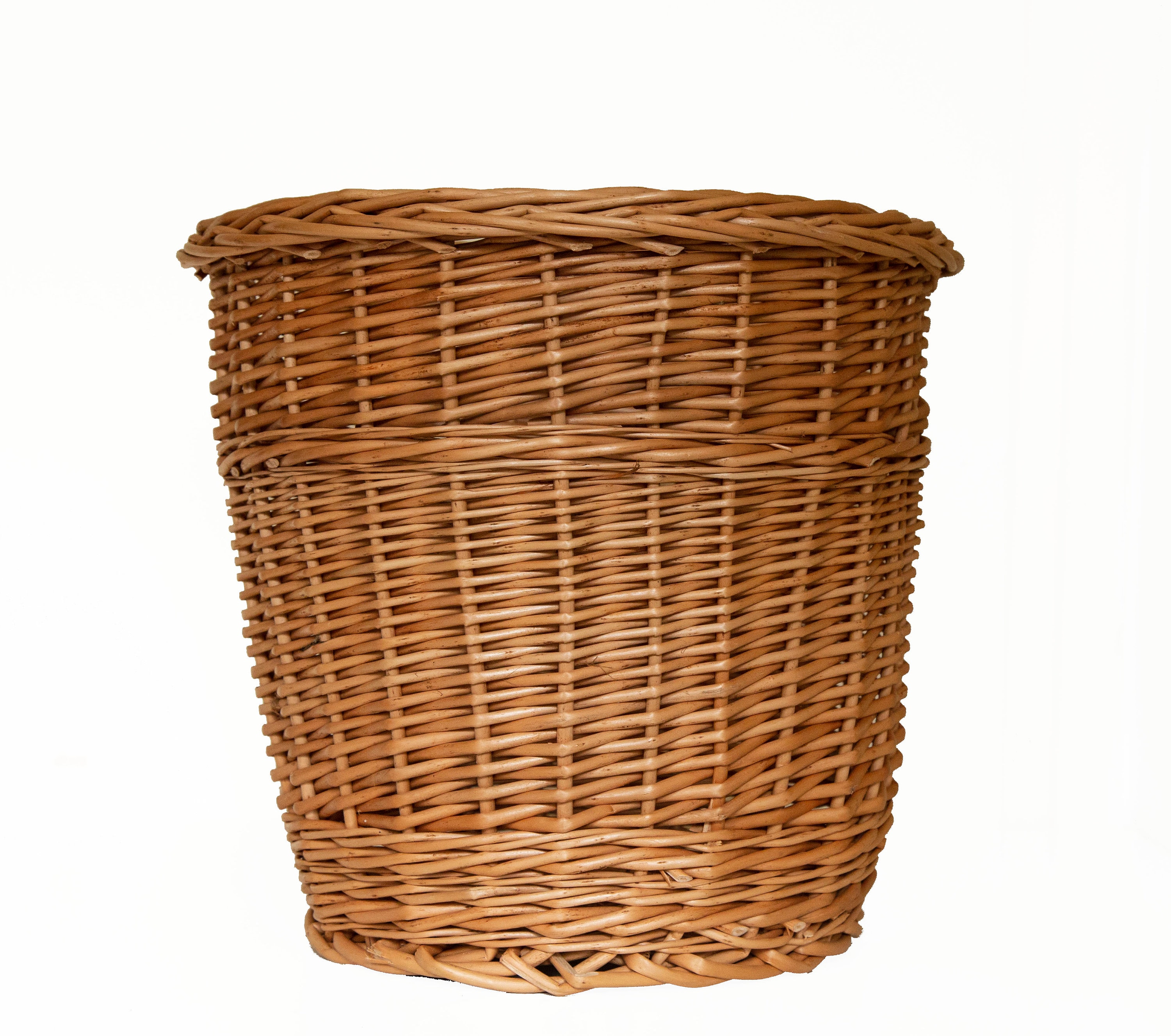 Wastebasket Garbage Basket Trash Basket Waste Container Waste Paper Bin Storage Basket Handmade Made of Wicker Large L Size