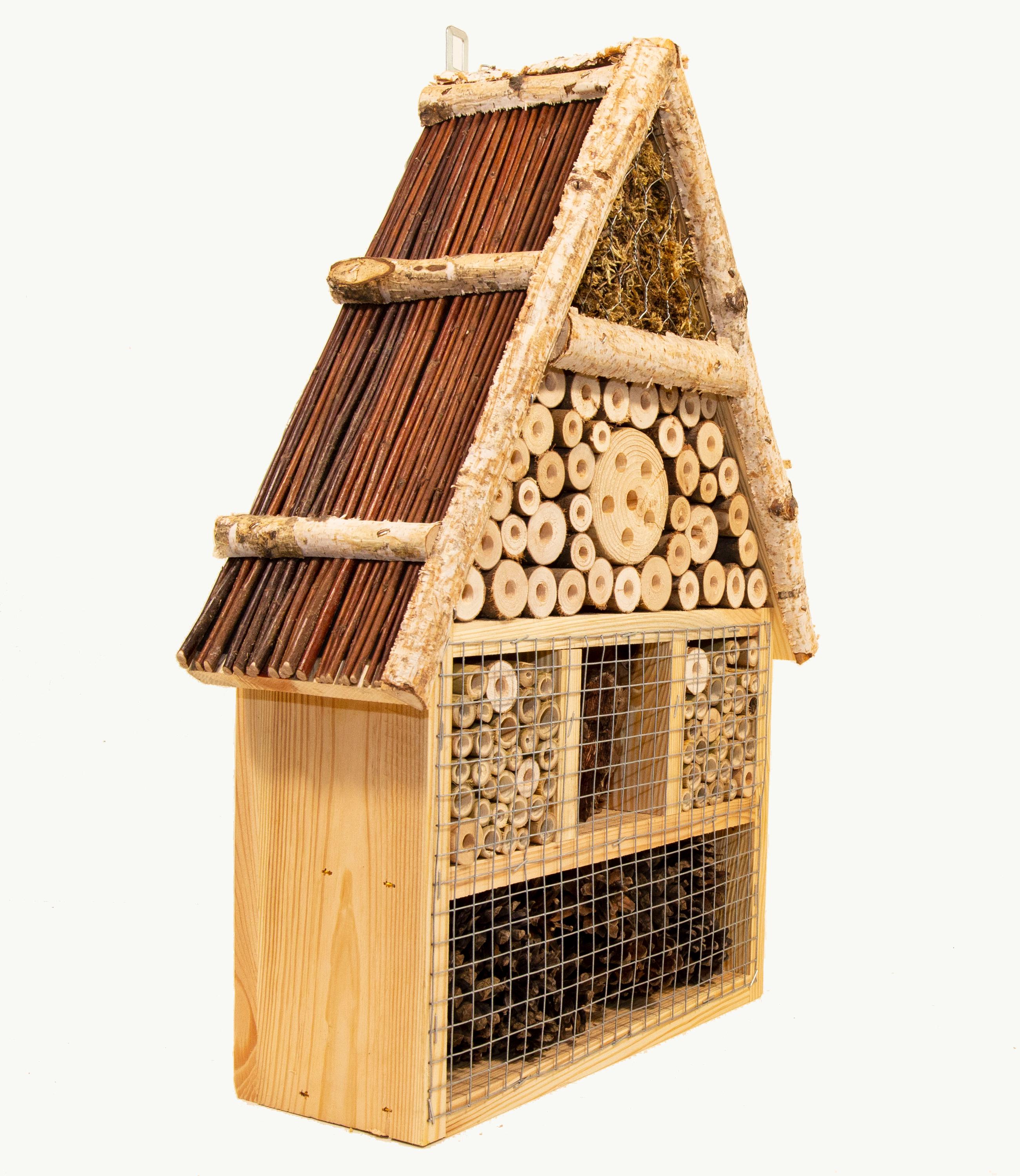 Insect Hotel Bug Hotel Insect House Handmade of Pine Birch Wood, Moss ...