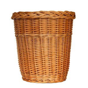 Cestino per rifiuti Cestino per immondizia Cestino per rifiuti Contenitore per rifiuti Cestino per carta straccia Cestino portaoggetti Fatto a mano in vimini Taglia media M