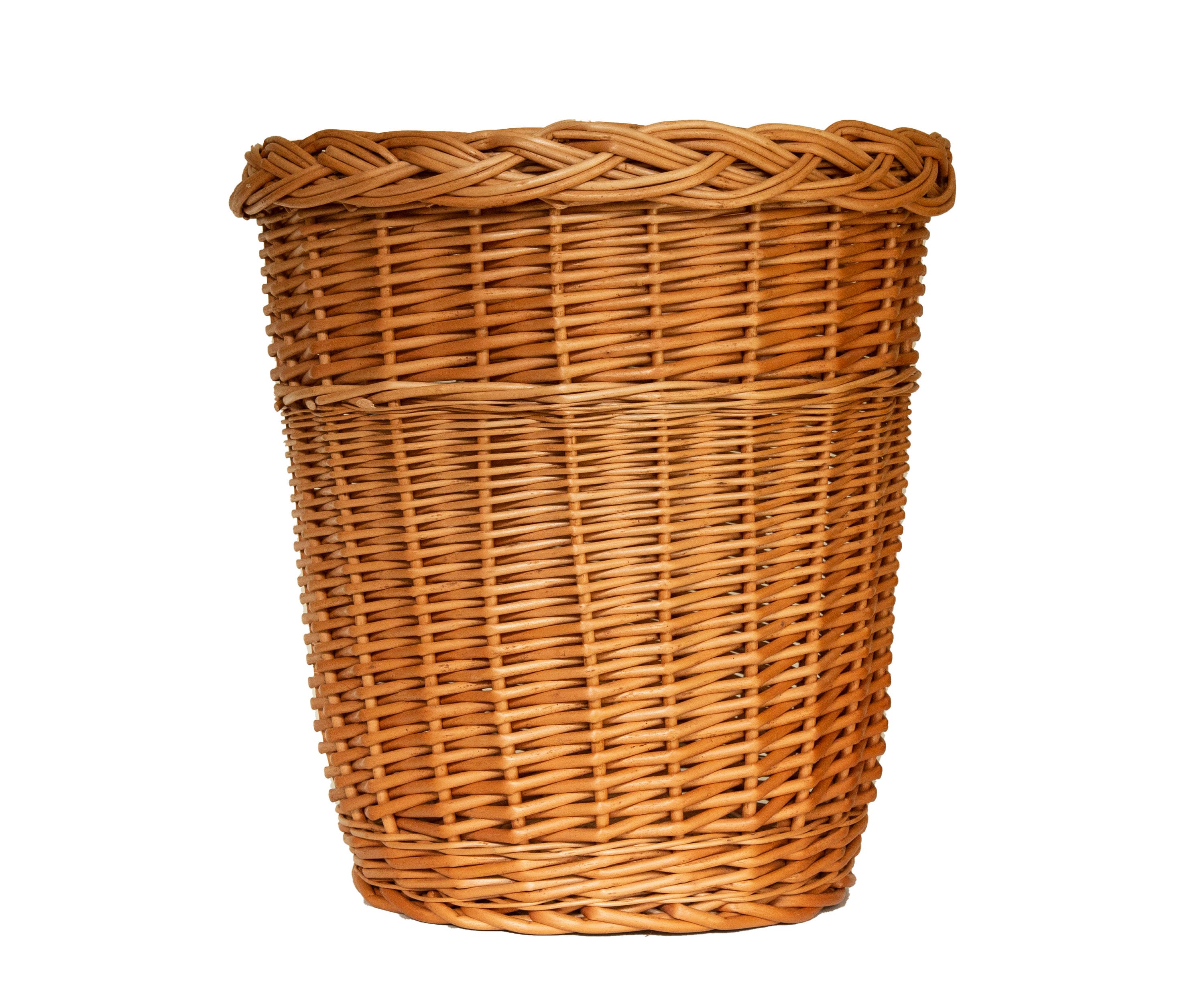 Wastebasket Garbage Basket Trash Basket Waste Container Waste Paper Bin Storage Basket Handmade Made of Wicker Middle M Size