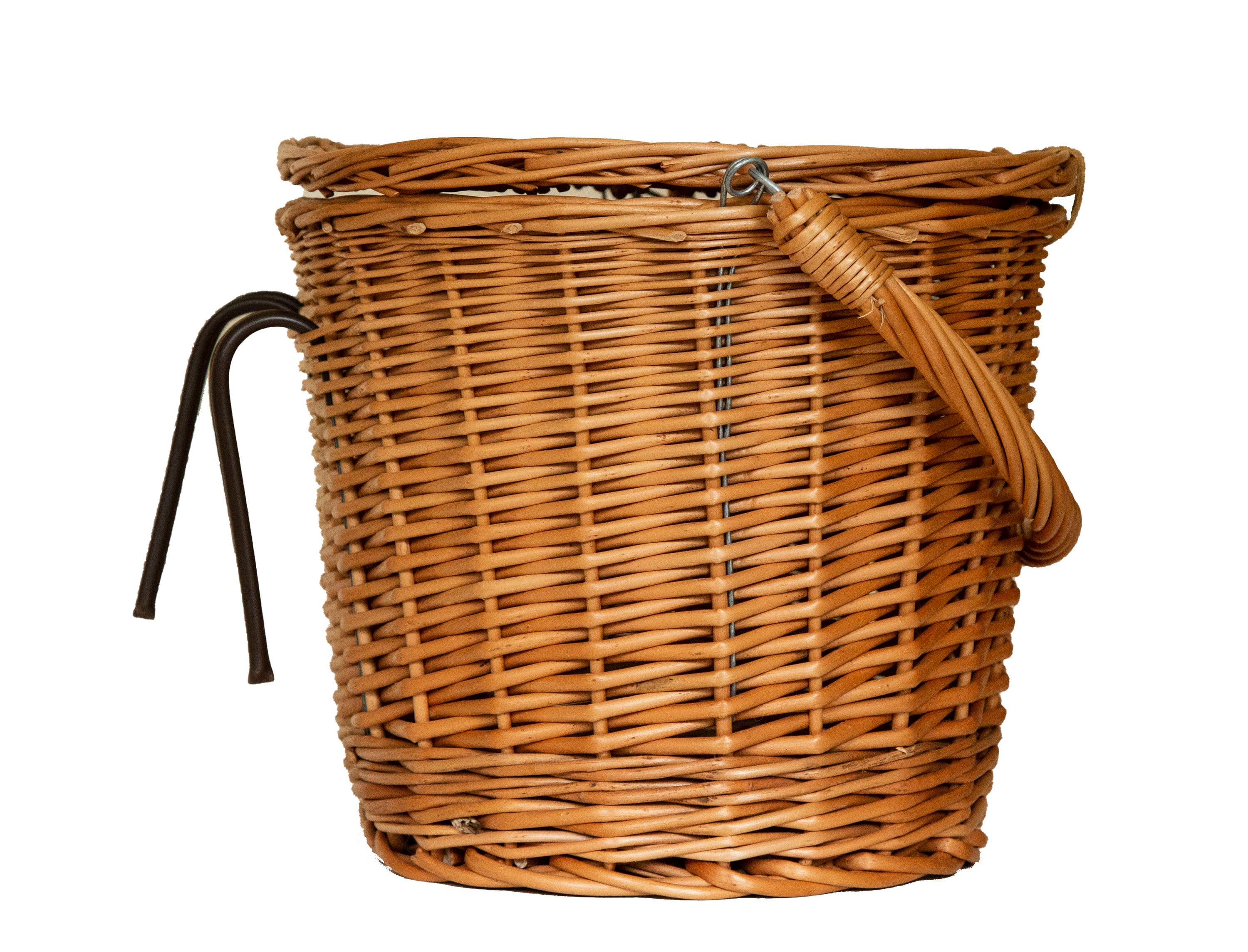 Wicker Bike Basket with a Cover Handmade Oval Bike Bicycle Etsy