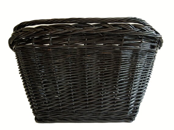 plastic wicker bike basket