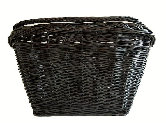 black bike basket