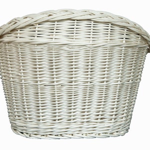 Wicker Bike Basket Handmade Oval Bike Bicycle Basket Carrier Handlebar Basket Middle Size