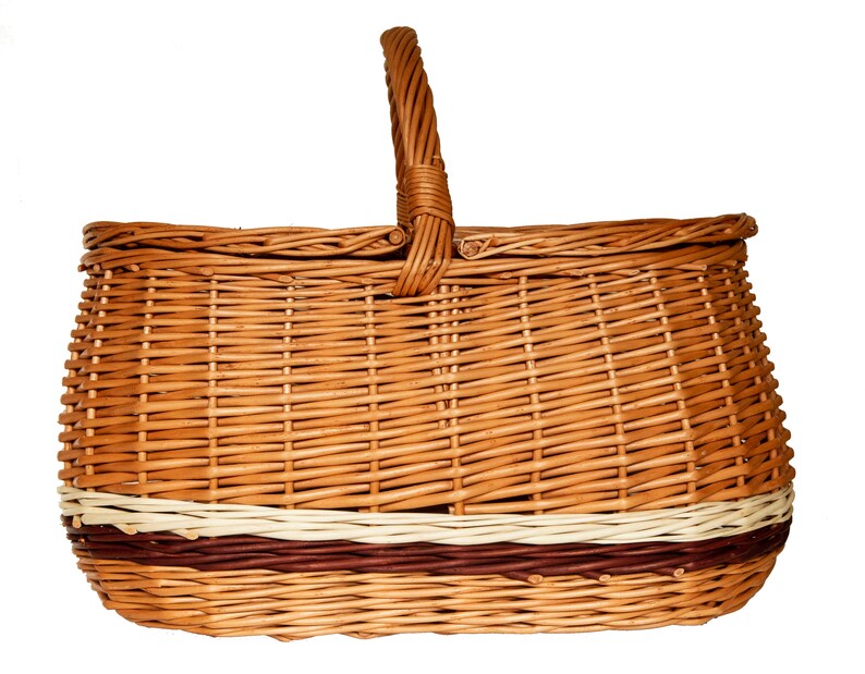 Picnic Basket Wicker Handmade Traditional Countryside Basket Etsy