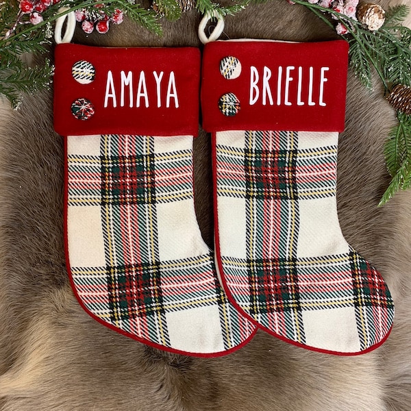 Personalized Christmas Stockings | Holiday Stockings for Kids Children | Gifts Presents Santa Stocking with Names | Christmas Decor Penguin