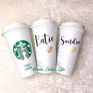 Starbucks Personalized Hot Cups | Bridesmaids Gifts for Her | Custom Coffee Cup with Name | Mother’s Day Mug | Gifts for Mom