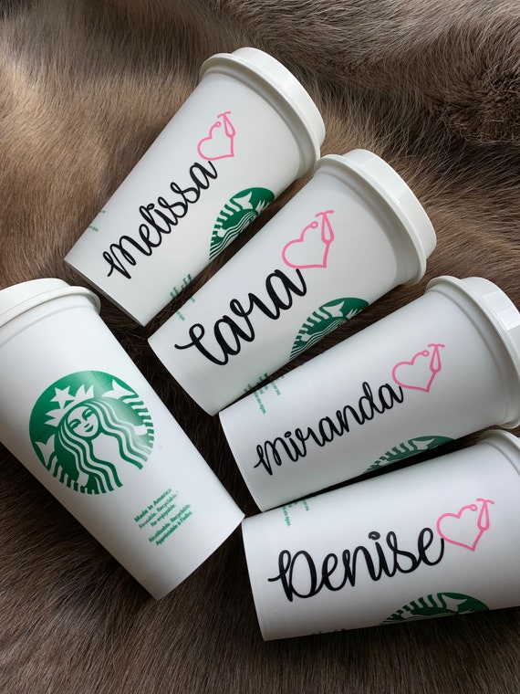 Student Nurse Starbucks Cold cup | Reusable Starbucks Coffee Cold Cup |  Gift for Nurse/Graduation gift Personalize Cup