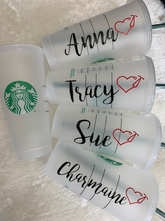 Student Nurse Starbucks Cold cup | Reusable Starbucks Coffee Cold Cup |  Gift for Nurse/Graduation gift Personalize Cup