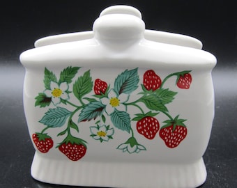 Strawberry Shaped Ceramic Napkin Holder
