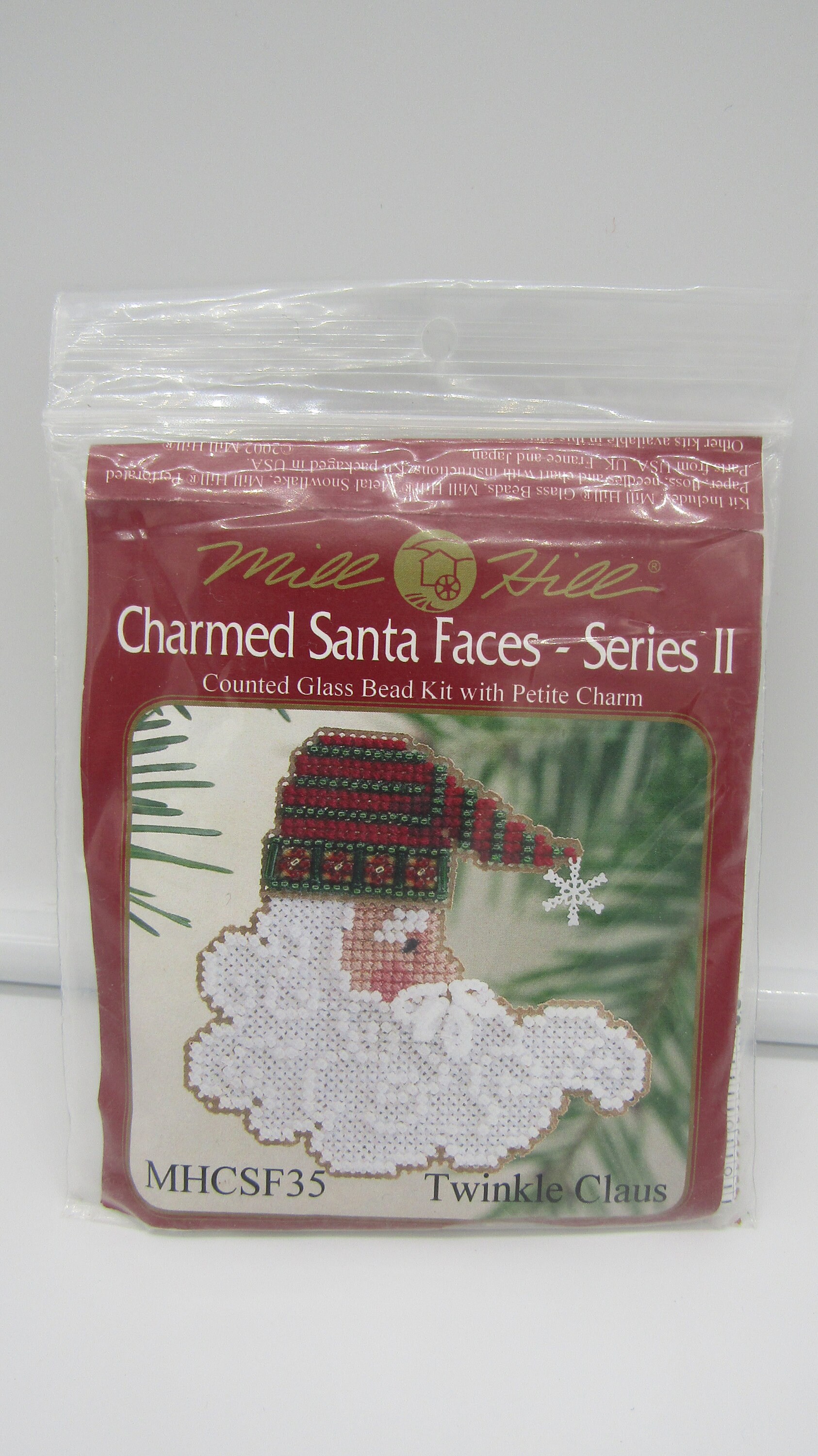 Charming Santa Beaded Ornament Kit Mill Hill 2002 Charmed Santa Faces