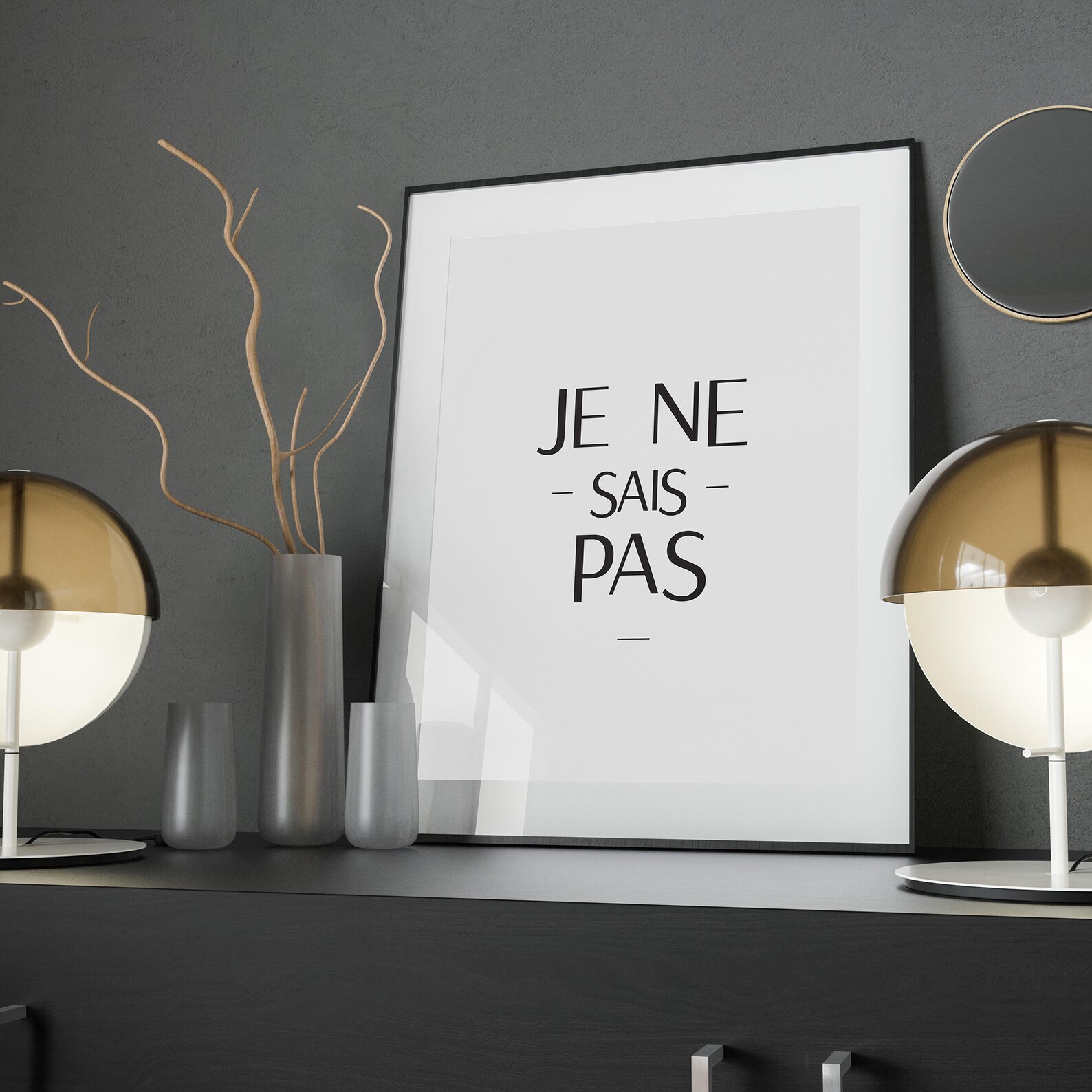 Frans Citaat Wall Art Je Ne Sais Pas Frans Zeggen De Etsy